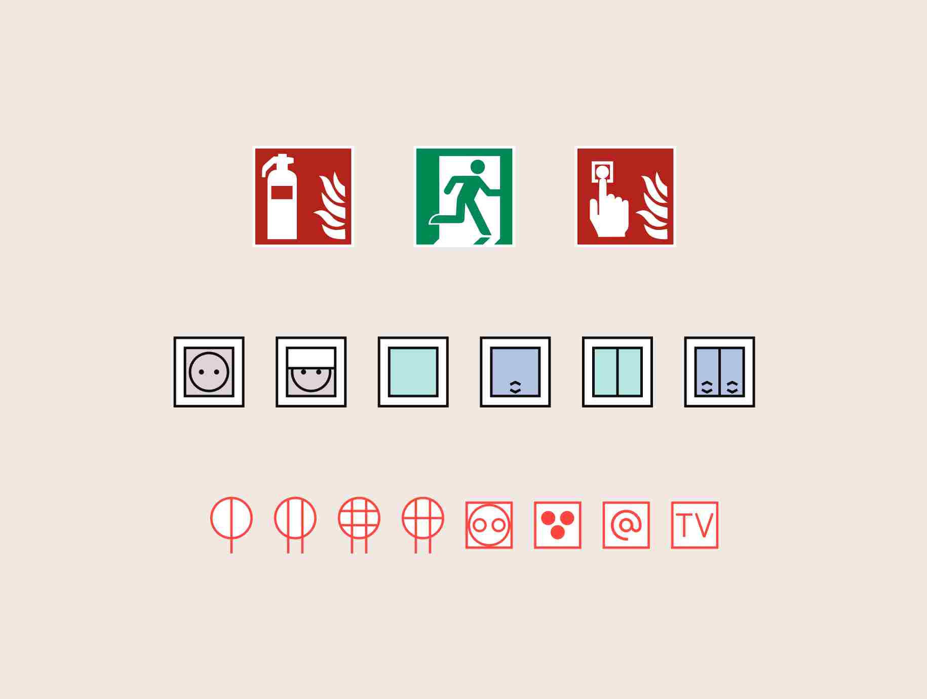 Floor Plan Symbols. SVG Image Library
