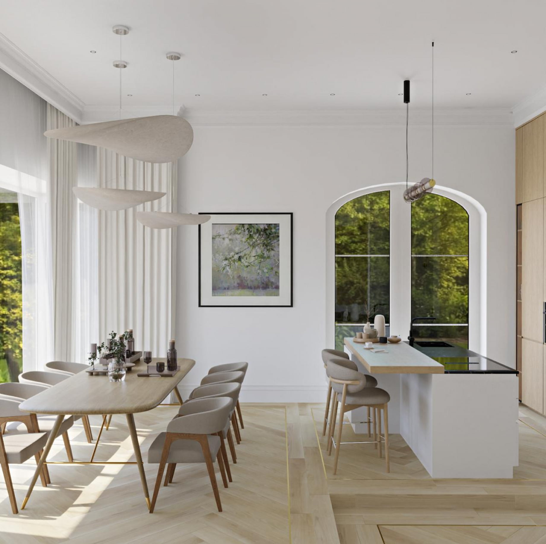 Light and spacious kitchen