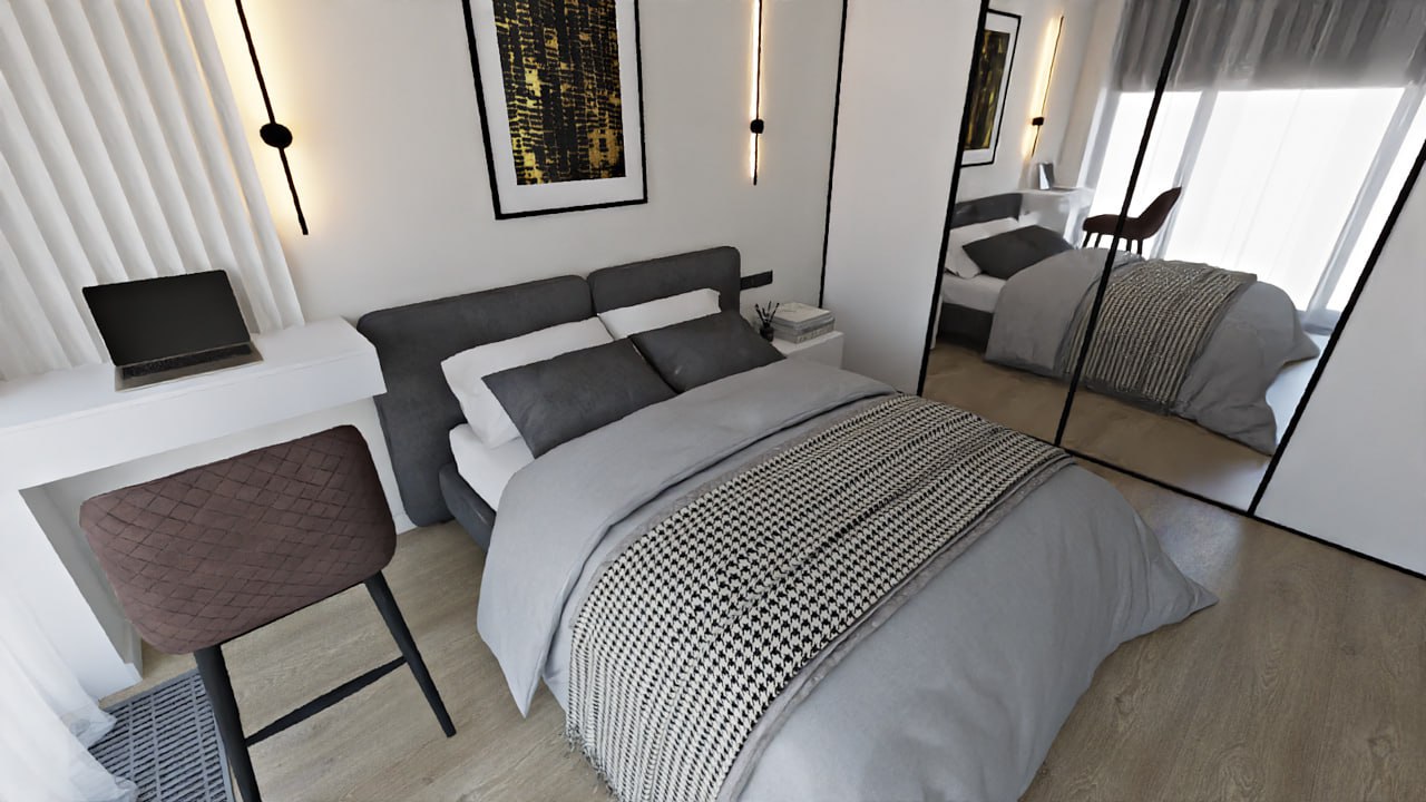 Рендер, созданный в Планоплане дизайнером "Докрутим"