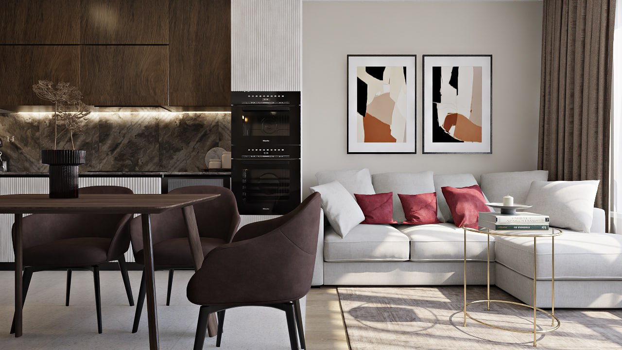 Рендер, созданный в Планоплане дизайнером "Докрутим"