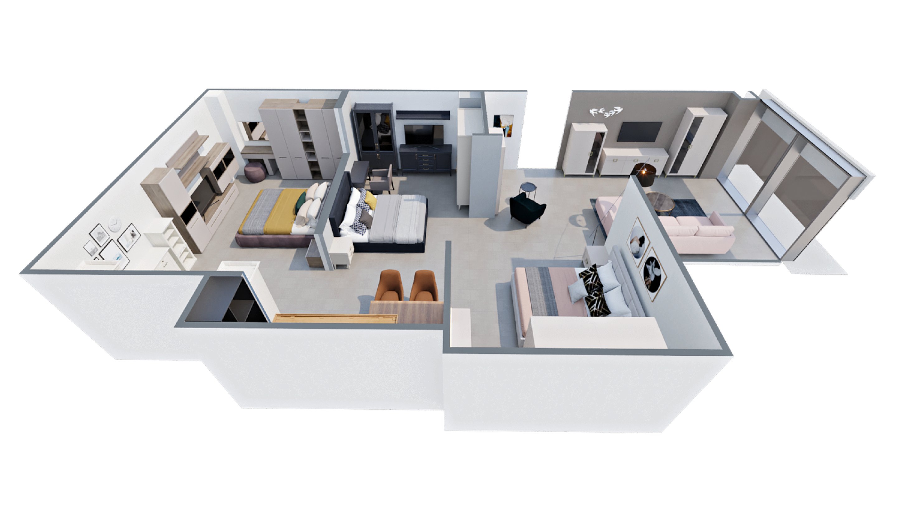 Визуализации салона (г. Миасс), созданные дизайнерами «Ангстрем» в Планоплане