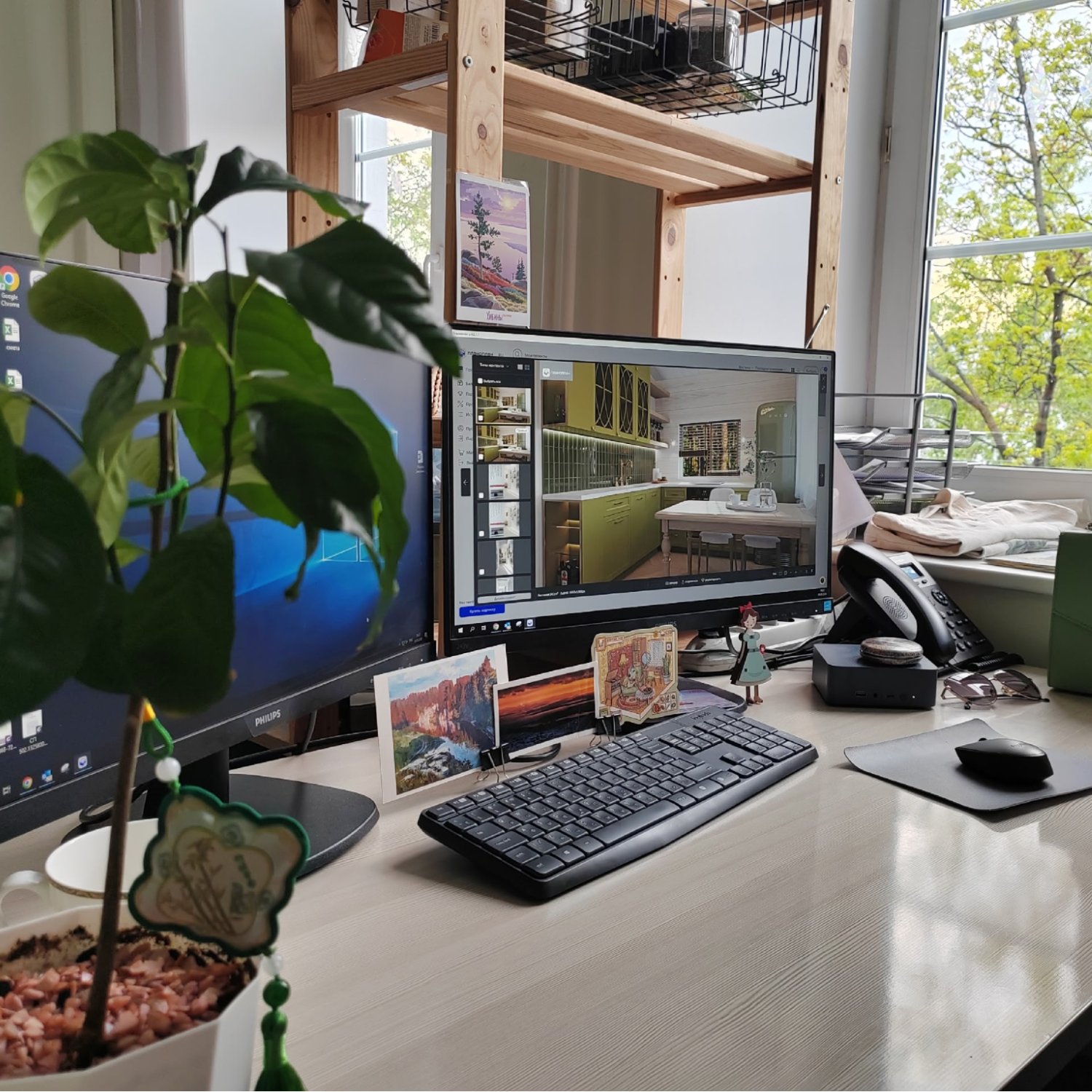 Alina's workspace