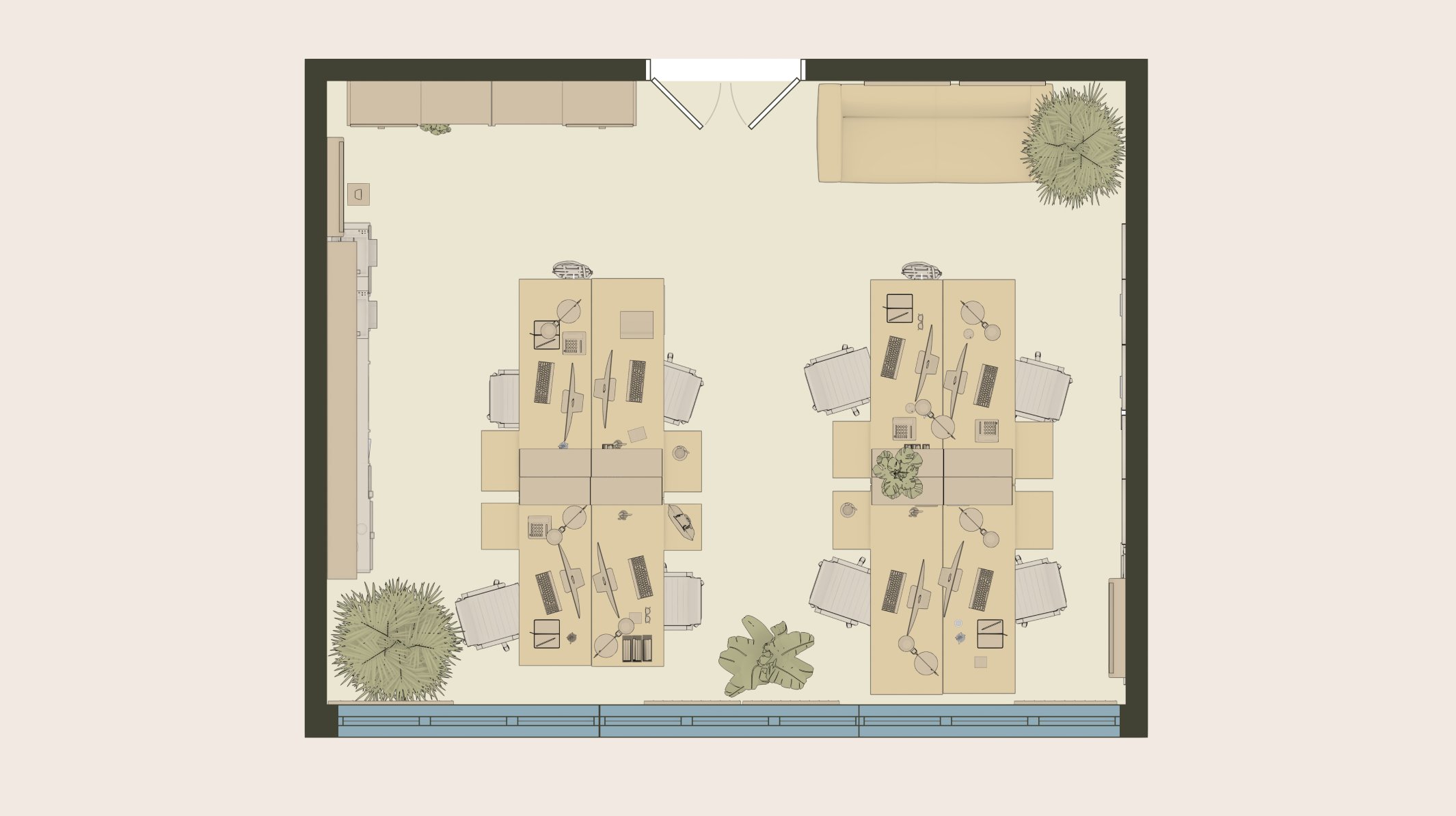 Element coloring on the plan