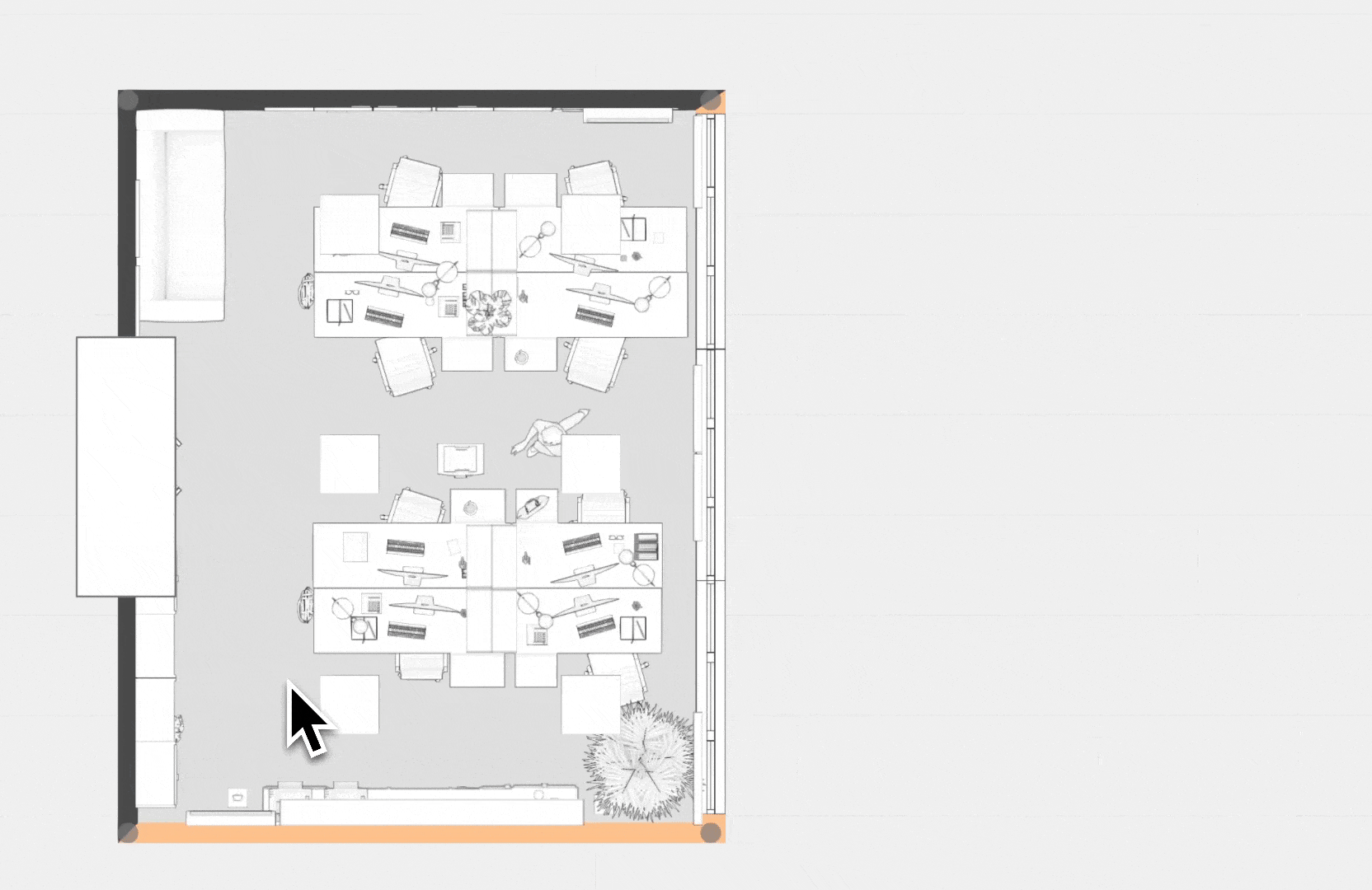 Change the shape line type, color and thickness of the shape line.