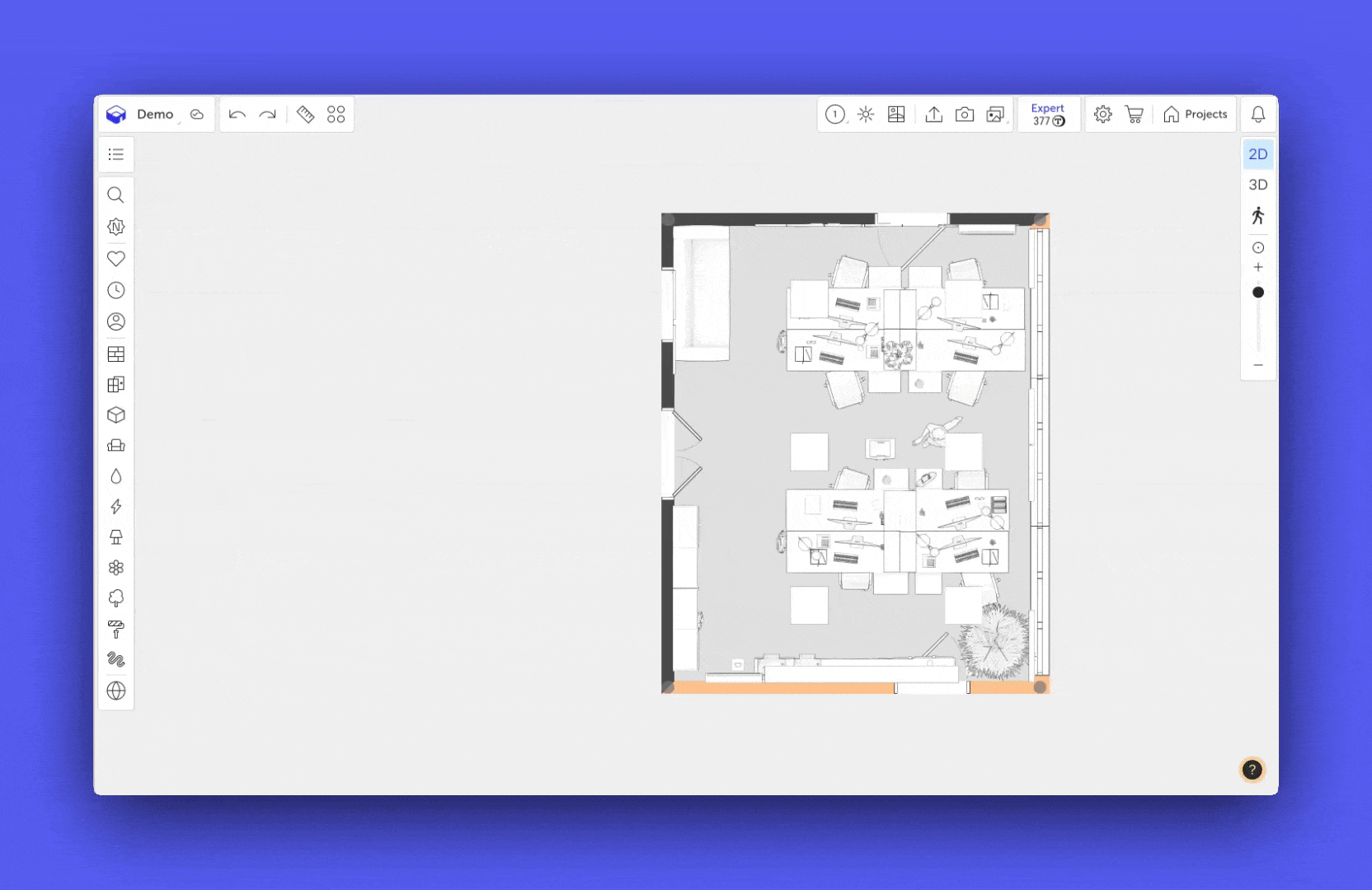 Program interface and working with the legend element containing text.