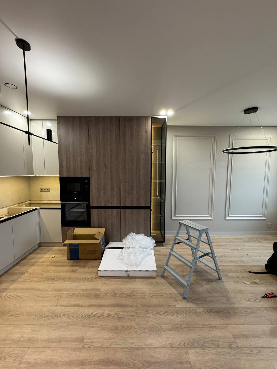 Interior design during renovation on site