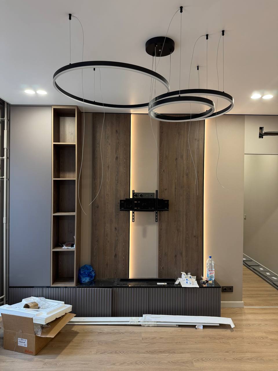 Interior design during renovation on site
