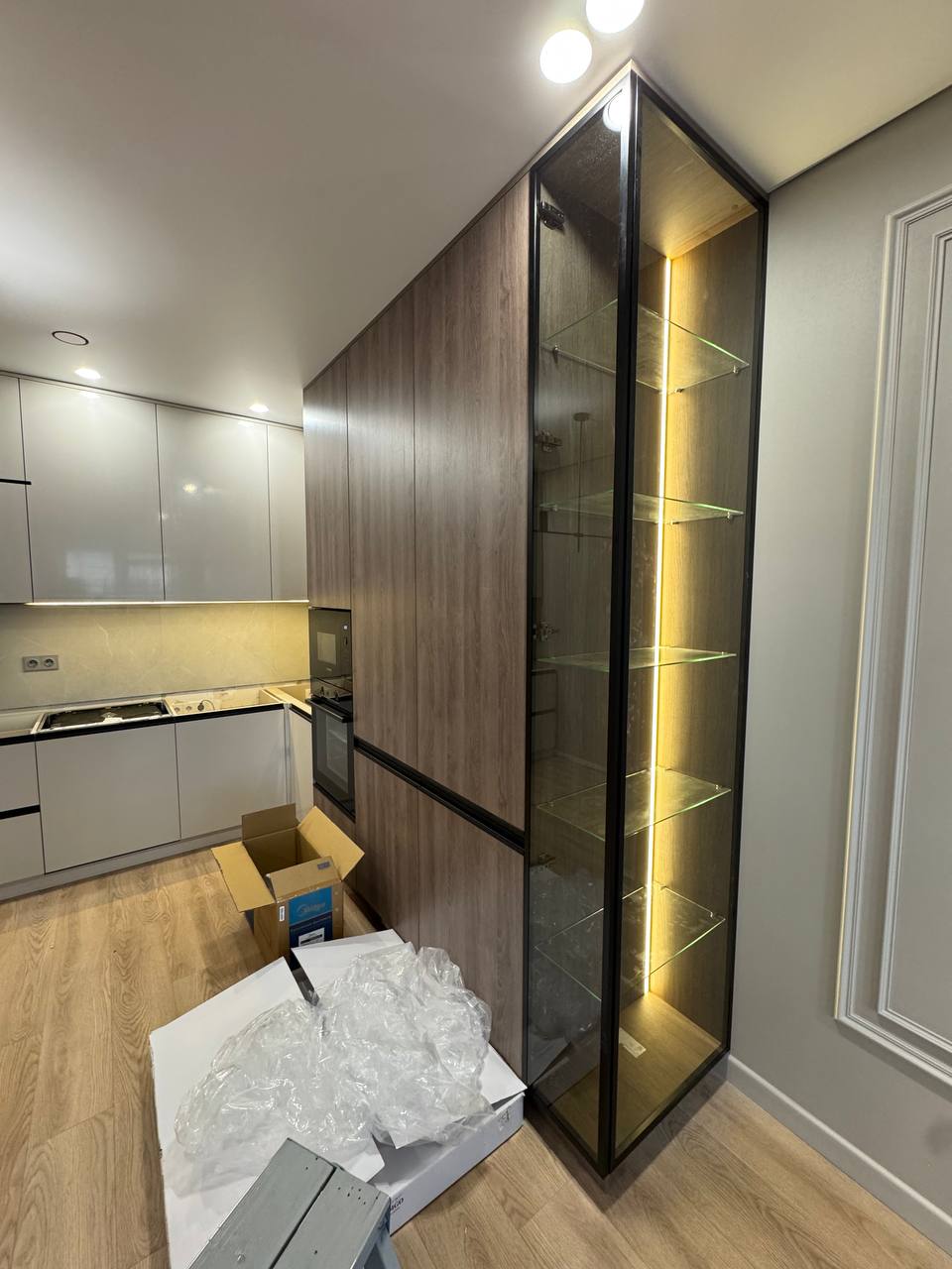 Interior design during renovation on site