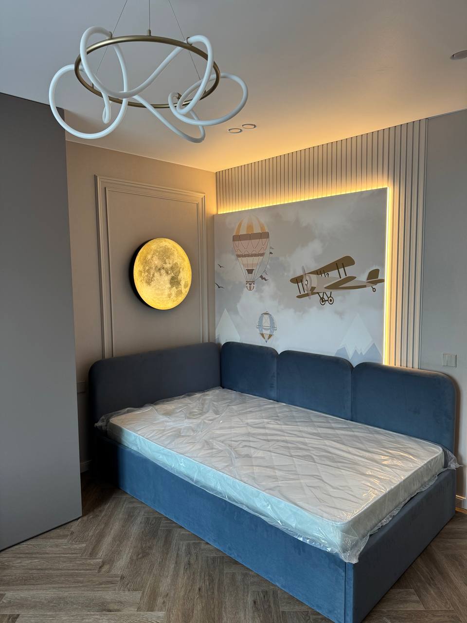Interior design during renovation on site