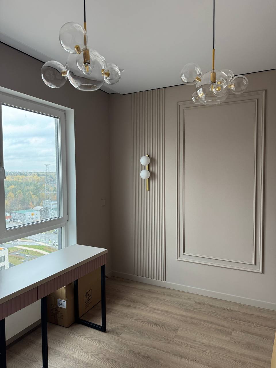 Interior design during renovation on site