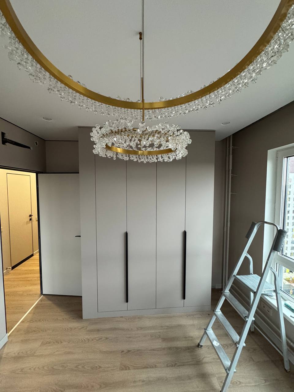 Interior design during renovation on site
